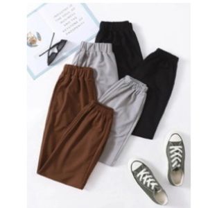 SHEIN Women’s Black, Brown and Gray 3 Piece Sweatpants Set Size 3XL